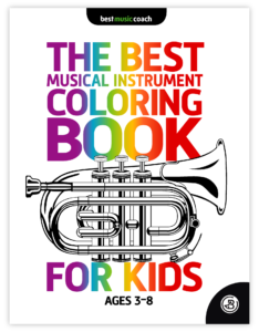 The Best Music Instruments Coloring Book for Kids